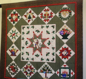 The Christmas-themed quilt was the first in a series of five to be completed.