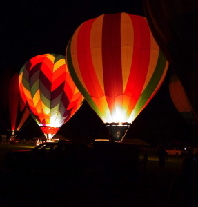 The Balloon Glow always offers great photo opportunities for visitors to the Chester County Balloon Festival, which will be held Friday and Saturday at Plantation Field in Unionville.