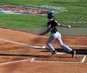 East's Drew Jarmuz powered the offense going 4-for-4 with three runs scored, the KAU Kings dominated an Italian team, 11-1, in the Senior Little League World Series, Tuesday.