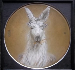 “Alpaca” by William Basciani was painted at the Chenoa Manor Animal Sanctuary, a rescue facility in Avondale.