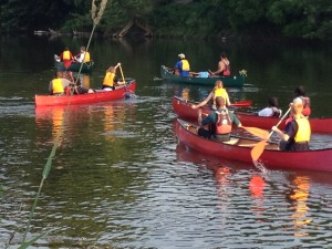 Participants in the 2012 'Brandywine Trek' enjoy a stint of canoeing during last year's odyssey.