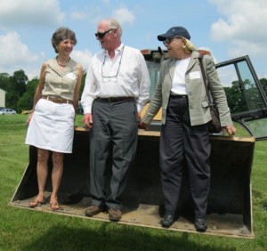 In May 2012, Molly Morrison, president of Natural Lands Trust, joined Gerry and Marguerite Lenfest at the groundbreaking for the Lenfest Center. Its completion will be celebrated on June 15 and 16.