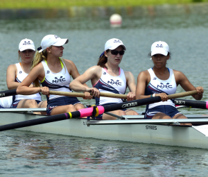 Once again, the Newport Rowing Club was strong at USRowing Youth National Championships, ended up with four nationally-ranked crews, including the Women's Lightweight 4+ featuring, from left: Erin Mullen, Alyson Kerrigan, Julia Baumel and Leah Mayfield.