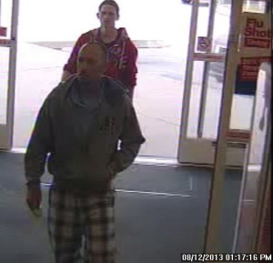 New Garden Township Police said these two men did not enter the CVS Pharmacy to get flu shots: They were there to steal merchandise.