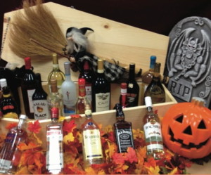 The contents of a casket of spirits will be one of the Fright Feast's raffle prizes. 