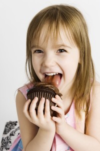 girl with cupcake image
