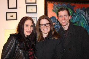 Guests enjoying the warmth of Mala Galleria's People of Kennett Square exhibit