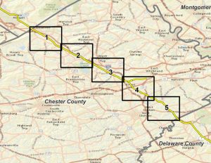 The path of the proposed Mariner East II pipeline.