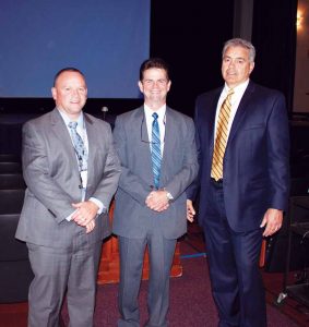 FBI agent and Unionville parent Mr. Kevin McShane, Kennett High School counselor Mr. Fran Ryan, and KCSD Superintendent Dr. Barry Tomasetti.